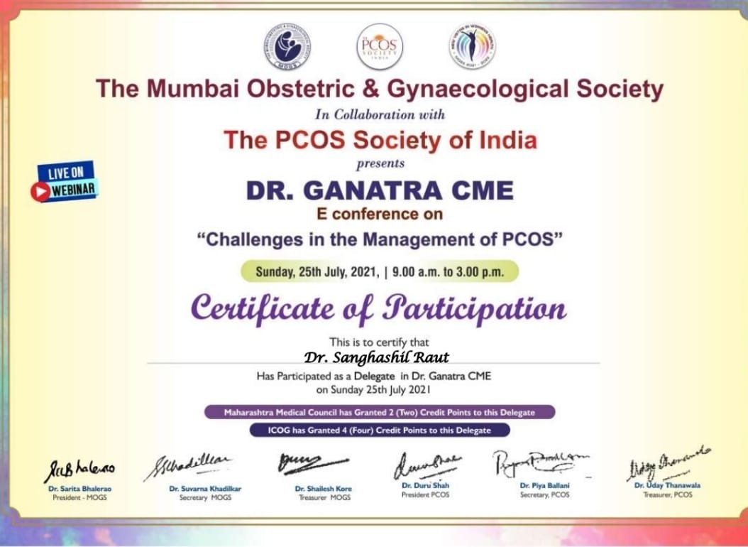 Recognition Certificate